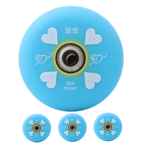 CORHAD 4pcs Indoor Roller Skate Wheels Replaceable for Inline Skating Lightweight Easy to Install for Boys and Girls and Adults for Smooth Gliding