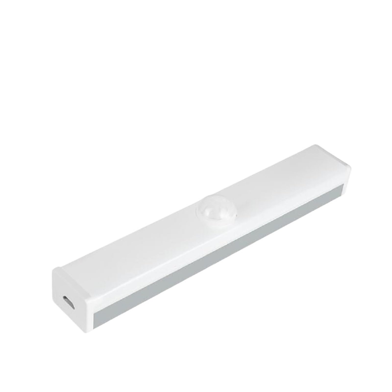 6/10/14/20/34Leds PIR Motion Sensor Licht USB Aufladbare LED Unter Schrank Lampe Treppen Küche Kleiderschrank Betten Bewegungsmelder(Sliver Shell,WARM WHITE_50CM)