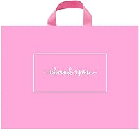 Vista 1 de 50 bolsas de mercancía con texto en inglés "Thank you" de 10 x 12 pulgadas, bolsas de agradecimiento extra gruesas de 3.1 mil para pequeñas