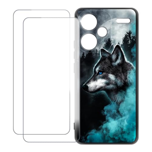 UOGNADGD Xiaomi Redmi Note 13 Pro+ 5G �Ƃ̌݊������� �J�X�^���J���t���P�[�X�{�����K���X�ی�t�B����2���t�� ? �Ռ��z�������h�~ (�T 1)