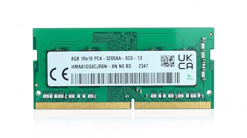 Image of Laptop RAM for SK hynix 8GB DDR4 3200MHz PC4-25600 - 1Rx16 Single Rank (4 IC) CL22 1.2V SODIMM Notebook Memory - HMAA1GS6CJR6N-XN