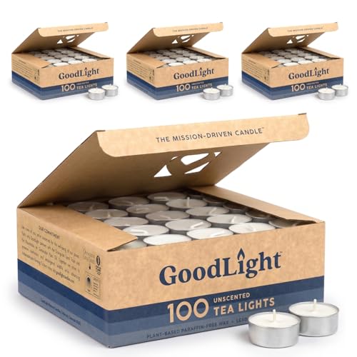 GoodLight Unscented Tea Light Candles (400)