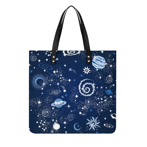 Sac à main planète bleue galaxie le tote bag idéal des voyageuses