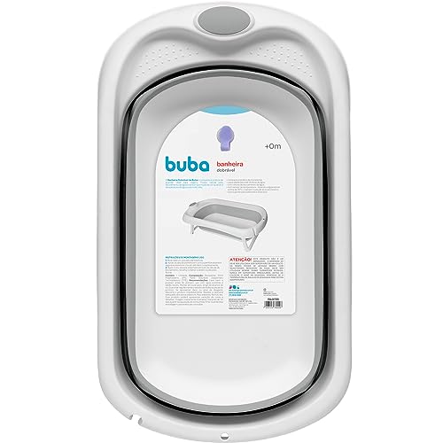 Buba Banheira Dobrável Silicone E Plástico Portátil (Cinza)