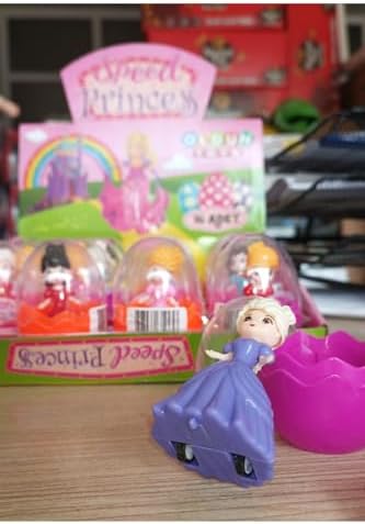 TEKERLEKLİ ÇEK BIRAK ELSA-PRENSES-BEBEK-YUMURTA KUMBARALI FİGÜR OYUNCAK 16 ADET - Görsel 1