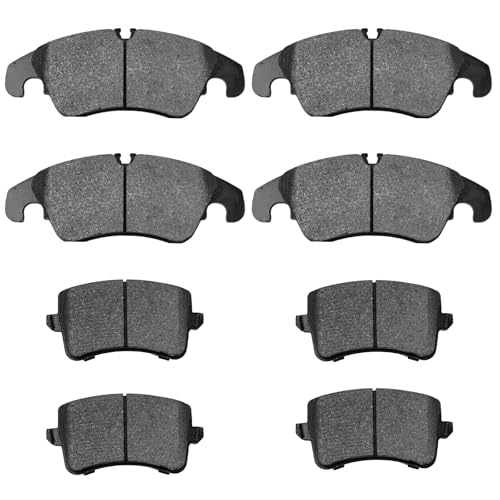 Image of Brake Pads Fit for Audi Q5, A4 (Quattro) /S4, A5 (Quattro) /S5, A4 Allroad | D1322 D1386 Front Rear for 2009-2016 Audi Q5, 2010-2016 A4 (Quattro) /S4, 2008-2017 A5 Quattro /S5, 11-16 A5, 15-16 A4 Allroad