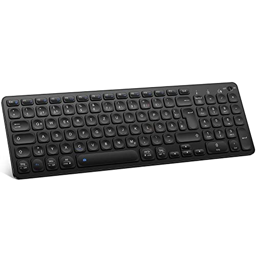 Wiederaufladbare Bluetooth-Tastatur von OMOTON für Mac und Windows