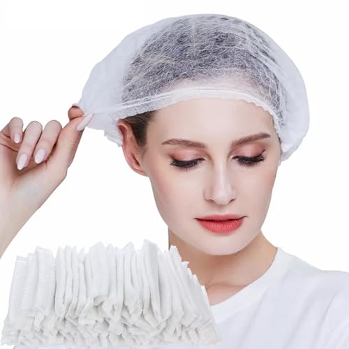 Gorro de ducha desechable, gorro de ducha de plástico, gorro de ducha desechable, envuelto individualmente, gorro de ducha de plástico, protección para el cabello para salón, spa, viajes, hotel,