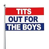973 Pride Flag Titten Raus Für Die Jungs Banner Premium Parade Flag Diverse Flagge Für Party, Hauswanddekoration, Halloween, 3X5Ft