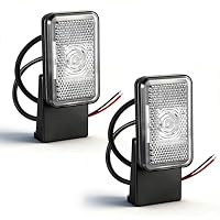 AOHEWEI 2 x Feux de Gabarit LED Blanc Feux de Position Latéral Position Avant de