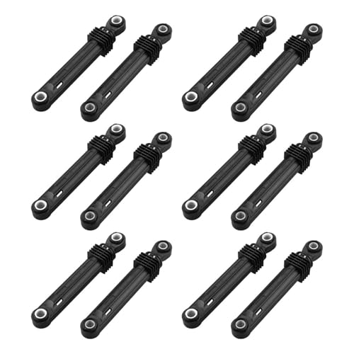 Wash Machine Accessories，12 Pcs 100N，Compatible for LG，Washing Machine Shock Absorber Washer Front Load Part Black Plastic Shell Home Appliances Accessories