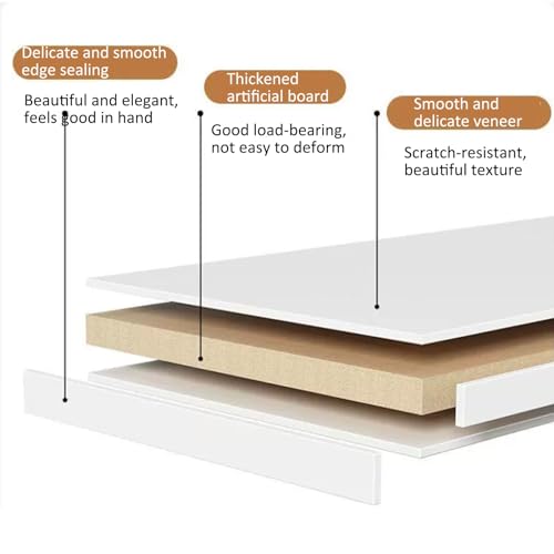 Bureau mural pliable avec tableau noir et étagères de rangement intégrées - 5