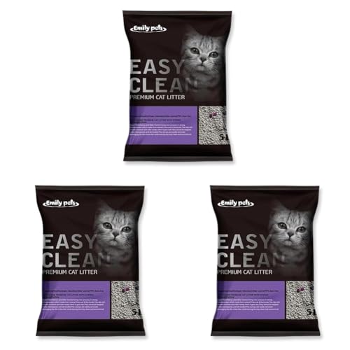 Image of Emily Pets Fresh Scented Bentonite Cat Litter (Lavender, 5 L) (Pack of 3)