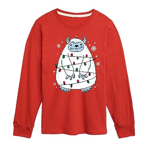 Instant Message - Yeti Lights - Toddler & Youth Long Sleeve Graphic T-Shirt