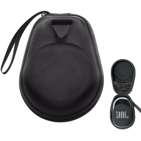 SANXIULY Travel Case Compatible with JBL Clip 4 for JBL Clip 5 forJBL Clip 3 .Carrying Case for Portable Mini Bluetooth Speaker black (Black) Cover
