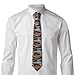 DLXW Beach Sea Shell Sand Pattern Men's Necktie - Silk Tie for Men, Fashion for Business, Weddings, Parties, and as a Gift (57X3.1 Inch, Easy Care)