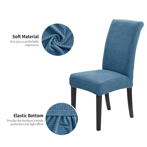 Joccun Chair Covers For Dining Room Set Of 4,Chair Slipcovers Stretch Dining Room Chair Covers Seat Protector,Washable Parsons Chair Cover For Home,Hotel,Banquet thumb #2