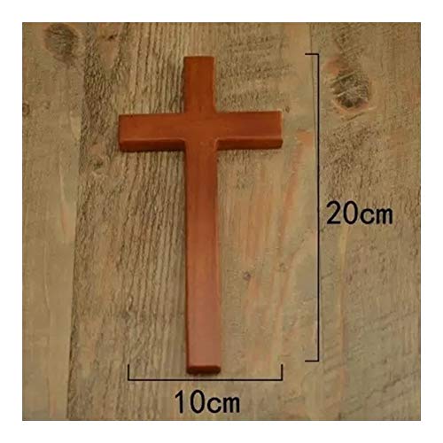 YUNGYE Iglesia Jesús Roble pequeña Cruz Cristiana Regalo de Madera Cruces de la Vendimia de suspensión de Pared Decoración Decoración Accesorios crucifijo (Color : Oak Cross)