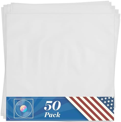 Claev 50 Anti Static Inner Record Sleeves for Vinyl LP Records - ...