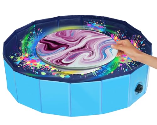 Acrylic Paint Pouring Splash Guard, Fluid Art tools for DIY