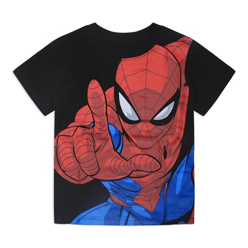 Marvel Spider-Man Boys 3 Pack Short Sleeve T-Shirt for Toddlers and Big Kids4