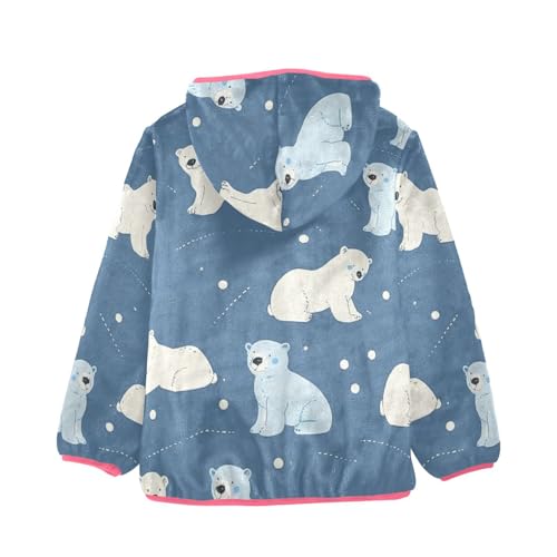 GuoChe Blue Polar Bear_4 Toddler Fleece Jacket2