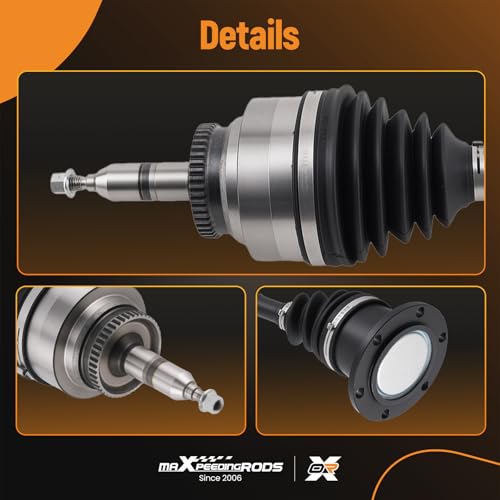 maXpeedingrods Front CV Axle Shaft Assembly for Ford Expedition 03-06, F-150 04-08, Lobo 03-08, Lincoln Mark LT 06-08, Navigator 03-06, 4.2L 4.6L 5.4L, 4WD, Left or Right Side, Replace# 2L1Z3B436BB by maXpeedingrods - Image 7