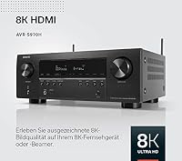 Denon AVR-S970H 7.2-Kanal AV-Receiver, HiFi Verstärker mit Dolby Atmos, DTS:X, 6 HDMI Eingängen und 2 Ausgängen, 8K HDMI, Bluetooth, WLAN, AirPlay 2, HEOS Mulitroom, Alexa kompatibel – Ansicht 4