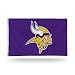 Rico NFL Minnesota Vikings 3-Foot by 5-Foot Single Sided Banner Flag with Grommets