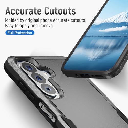 Warsia for Samsung Galaxy A17 5G Phone Case with HD Screen Protector, Black - image 2