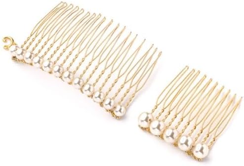 コンプレックスビズ ポライトパール コーム 2個 セット パールホワイト