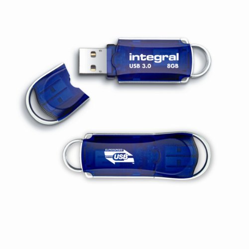 Best Price Square USB 3.0 Flash Drive Courier 8GB INFD8GBCOU3.0 by Integral