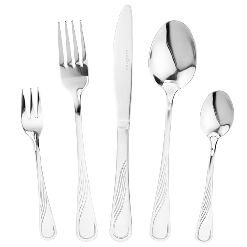 KARL HAUSMANN Menagere 30 Pieces de Table Pour 6 Personnes - lot de couvert - Set de Couverts de Table - En Acier Inoxydable - Ménagère 30 Pièces - Passe au lave-vaisselle - Cutlery Set