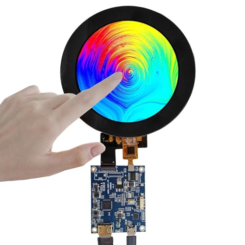 Image of 3.4 inch 800x800 IPS MIPI 330nit Round LCD Touch Screen | and 39 pins H /D Controller Board