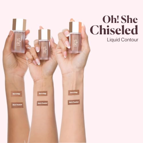 Image of IRIS COSMETICS Velvety Liquid Contour, Blendable, Buildable, Long Lasting, Vitamin E, She's Toasted 6.8ml