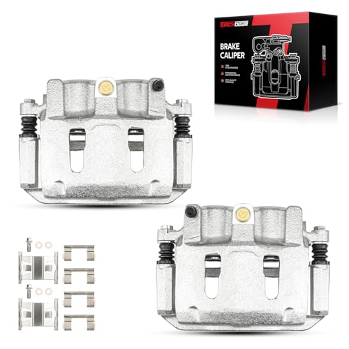 Image of Torchbeam Front Brake Calipers Set for Ford Ranger 1995-2002, Ford Explorer 1995-2001, Mercury Mountaineer 1997-2001, Mazda B3000, Front Left and Front Right Calipers with Bracket 18B4607+18B4606