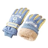 Tsophreniq Wetter Ski Handschuhe mit Fleece Futter, wasserdicht, Winddicht, Snowboard für Männer, Frauen, Kinder, Radfahren, Snowboarden, Skifahren