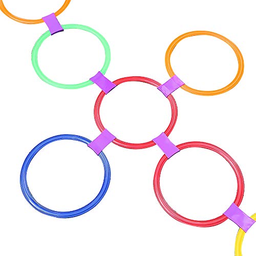 DECDEAL 10pcs 28cm / 38cm Agility Speed Ring Futebol Futebol Basquete Esporte equipamento anéis de t
