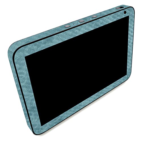 Image of MightySkins Carbon Fiber Skin Compatible with Amazon Echo Show 8 (Gen 2) - Baby Blue Jacquard | Protective, Durable Textured Carbon Fiber Finish | Easy to Apply