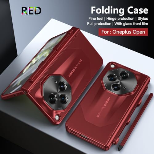 Coque OnePlus Open rouge robuste pour un usage actif quotidien