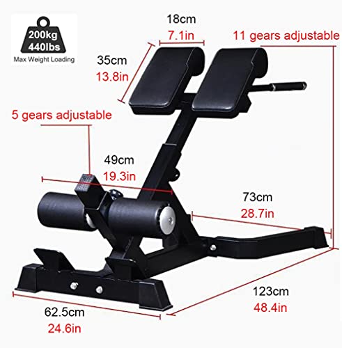 Romeinse stoel, Heavy Duty Hyperextension Romeinse stoel voor thuis Gym Fitness, verstelbare rugverlengbank oefenapparatuur, belastingen 400 lbs - Image 7