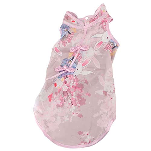 Roupas para animais de estimação pequeno vestido cheongsam clássico pequeno animal de estimação esti