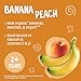 Earth's Best Organic Yogurt Smoothie Pouches, 24+ Months, Fruit Yogurt Smoothie for Toddlers 24 Months and Up, Banana Peach, 4.2 Ounce Resealable Pouch (Pack of 12)