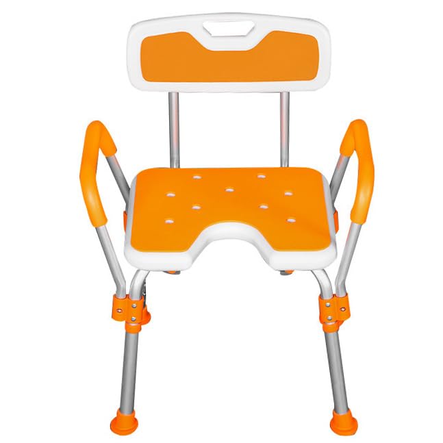 Chaise de douche avec dossier pour personnes âgées et handicapées modèle B
