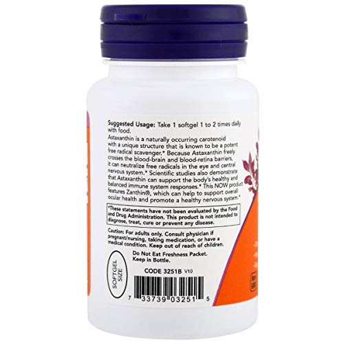 Astaxantina (astaxanthin) 4mg - 60 Softgels - Importada Eua