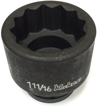 Koken 16405A-1.11/16 Impact Socket 3/4"Sq.Dr. 12-Point, 1-11/16"