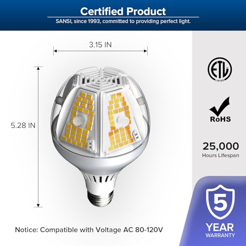 Sansi 01-02-001-035051 6500 Lumens A21 Led Light Bulb thumb #1