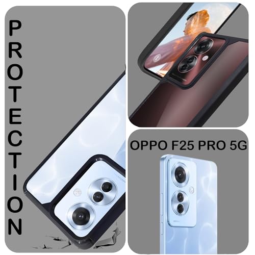 Image of A rtistque Hard Clear Back Cover Case for Oppo F25 Pro 5G | Shockproof TPU | Acrylic Armor Case for Oppo F25 Pro 5G | Stylish Protective Design - Transparent