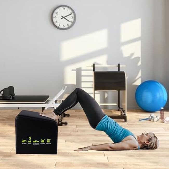 Hip Thrust Machine & Glute Bridge Exercise Machine, Hip Thrust Bench Booty Workout Box Platform for Home Gym Total Body Workout.