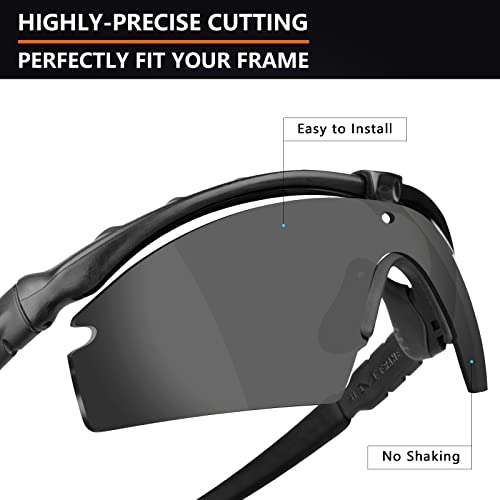 Image of Alphax Polarized Replacement Lenses for Oakley Si M Frame 3.0 OO9146 Sunglasses - Glare Reduction | Precision Cutting